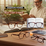 Full Frame Bifocal Adaptive Power Reading Glasses Buy 1 Get 2 Free (3BORG13)